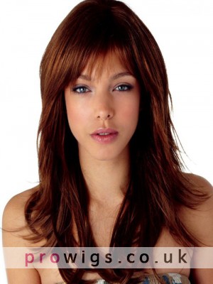 Long Synthetic Natural Straight Capless Wig