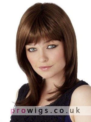 Capless Synthetic Bangs Wig