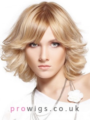 Synthetic Lace Front Short Wig For Women