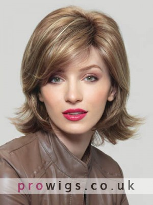 Medium Length Synthetic Wig With Smooth Blended Layers
