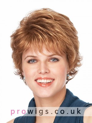Short Length Flip Style With Sof TClosely-cropped Curls Synthetic Wig