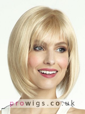 Contemporary Bob Style Shag With A Fringe Of Bangs Synthetic Wig
