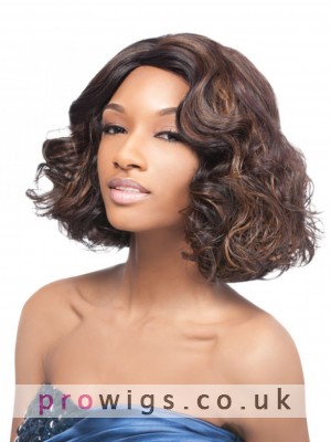 Super Synthetic Quick Weave Charming Shoulder Length Wig