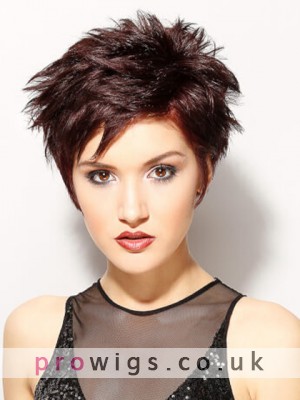 Short Stand Cut Synthetic Capless Wig