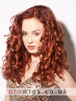 20" Glueless Curly Capless Synthetic Wig 