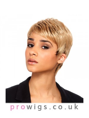 Blonde Short Synthetic Capless Wig