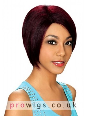 Nifty Short Red Dense Synthetic Wig 