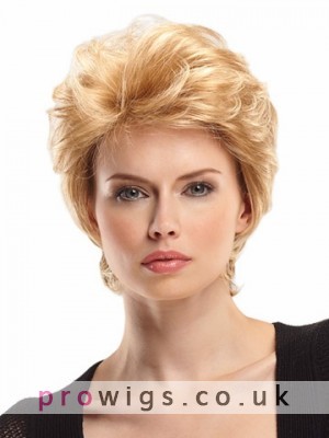 Short Shag Curly Lace Front Wig
