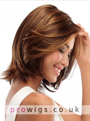 12" Remy Human Hair Straight Lace Front Wig