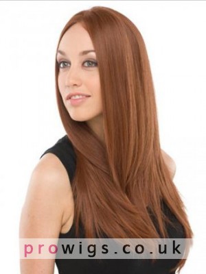24" Remy Human Hair Straight Lace Front Wig