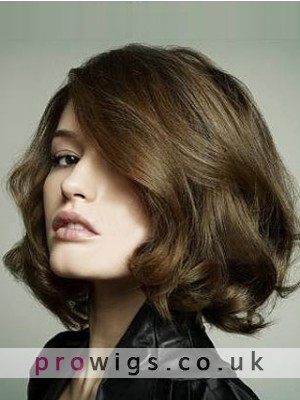 Hand Knotted Cut Bob Hairstyle Lace Wig