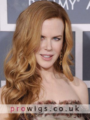 Beautiful Soft Glamourous 100% Real Human Hair Loose Wavy Lace Wig