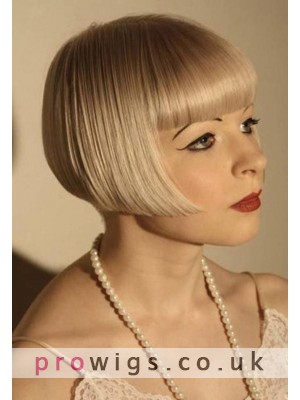 Short Straight Synthetice Lace Front Bob Wig
