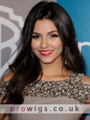 24" Victoria Justice Elegant Long Wavy Full Lace Wig