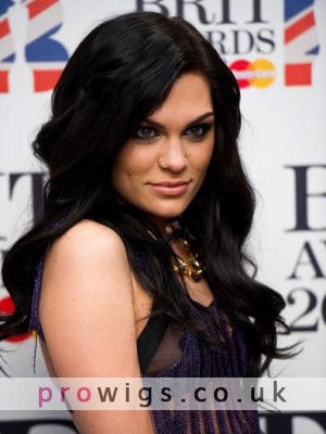 Jessie J Long Wavy Synthetic Lace Wig