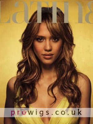 Jessica Alba Hairstyle Lace Front Synthetic Wig
