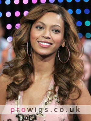Beyonce Synthetic Long Roller Set Curls Wig