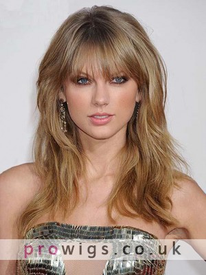 Charming Long Layered Loose Wave Celebrity Hairstyle Human Hair Wig About 16 Inches