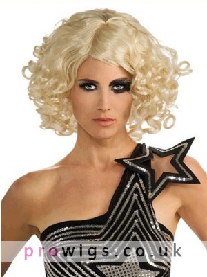Fantastic Medium Wavy Lady Gaga Lace Front Wig For Woman