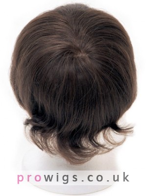100% Remy Human Hair Mono Hand-Tied Mens Wig