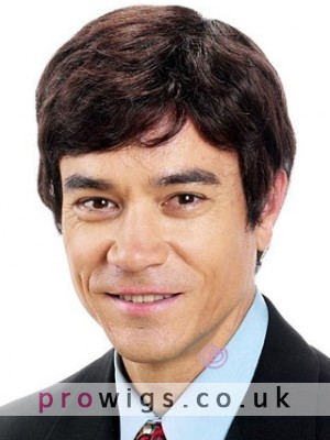 4" Wavy Synthetic Capless Mens Wig
