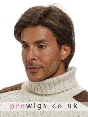 Classic Short Straight Human Hair Wig For Man