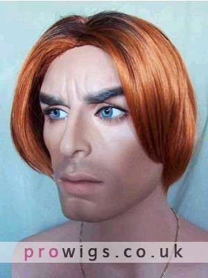 Sketchy Short Straight Synthetic Lace Front Wig For Man
