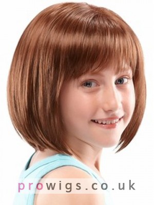 Shoulder Length Lace Front Girl's Wig