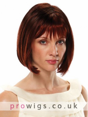 Classic Straight Bob Style Synthetic Capless Wig
