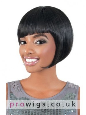 Short Synthetic Bubble Wig
