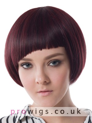 Short Synthetic Wig With Bob Style