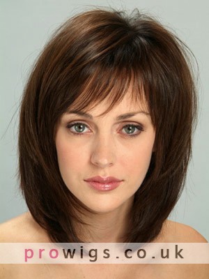 Women's Short Straight Full Lace Synthetic Wig