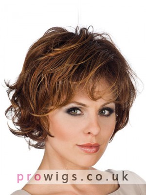 Feminine Textured Layered Synthetic Wig