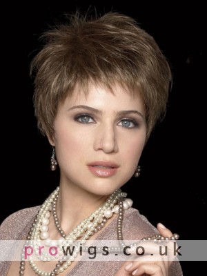 Ultra-light Short Wispy Synthetic Wig With Layering Style