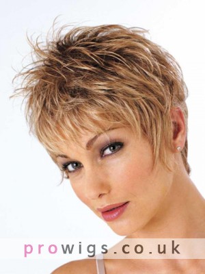 Cropped Style Textured Layers Synthetic Wig