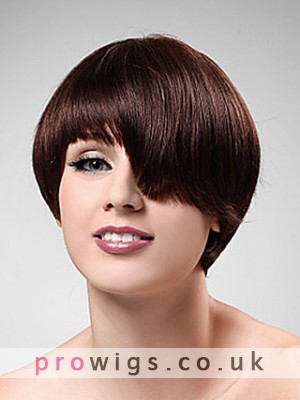 Short Straight Capless Synthetic Wig