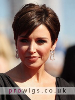 Short Synthetic Capless Side Parting Wig For Women