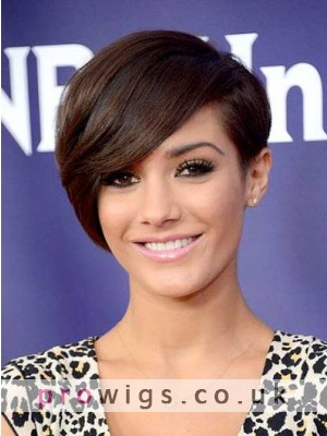 8 Inch Capless Straight Brown Synthetic Hair Wigs