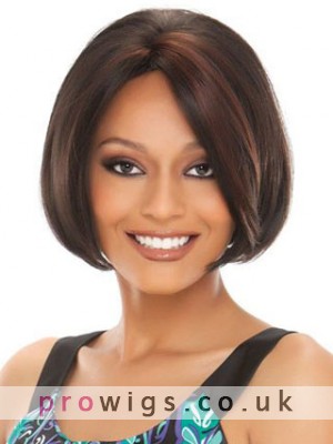 10" Straight Synthetic Half Wig