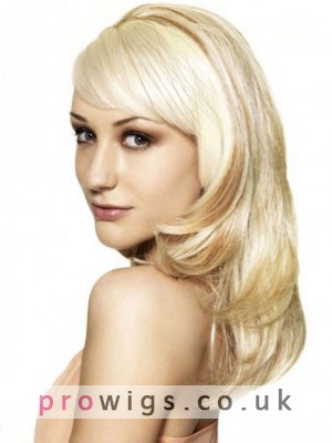 Sleek Layers Wavy Synthetic Half Wig