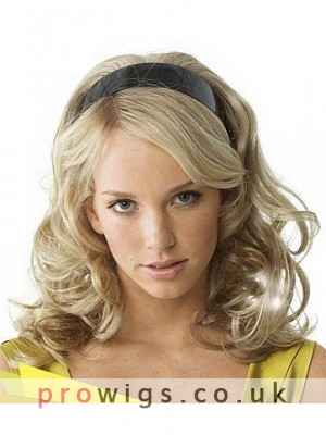Long Wavy Synthetic Band 3/4 Wigs