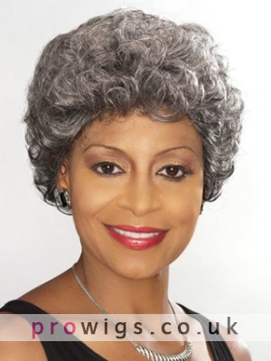 Short Curly Silver Wig