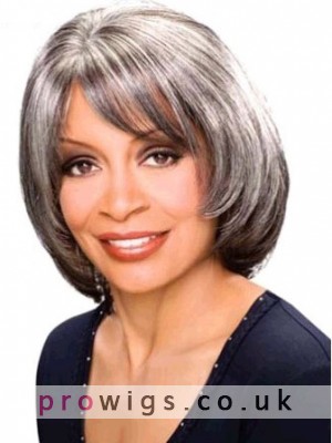 Mid-length Straight Synthetic Capless Wig