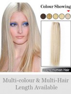 No Clips Straight Full Head Hair Extensions