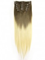 Dip Dye Clip-in Straight Hair