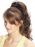 Pony Curl Clip in Hairpiece