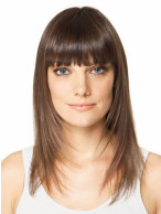 Long Synthetic Silky Straight Clip in Hairpiece