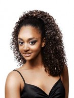 Fabulous Medium Curly Synthetic Half Wig