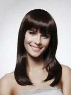 100% Human Hair Straight Shoulder Length Wig