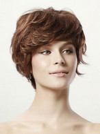 100% Human Hair Short Capless Curly Wig